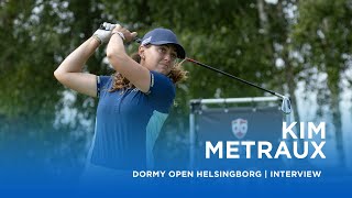 Kim Metraux shares the clubhouse lead with an opening 67 5  Dormy Open Helsingborg [upl. by Nalym]