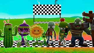 WHO IS THE FASTEST ZOMBIE or PLANTS PvZ in Garrys Mod [upl. by Darmit]