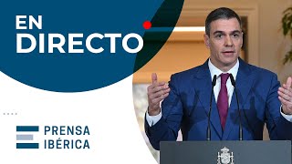 DIRECTO  Declaración institucional de Pedro Sánchez [upl. by Inaj]