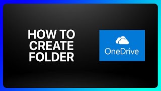 How To Create Folder In OneDrive Tutorial [upl. by Shena70]