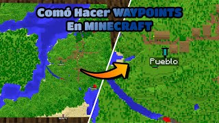 Como hacer WAYPOINTS en Minecraft 120  Tutoriales de Minecraft [upl. by Lemyt]