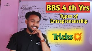 Types of Entrepreneurship  Part 3  BBS class from Zero by Nabin Sir [upl. by Phelips]