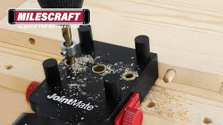 Milescraft 1332 JointMate™ Overview  Handheld Dowel Jig for Corner Edge and Surface Joints [upl. by Chadd558]