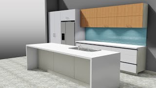 Creating a Simple Kitchen with Microvellum Software [upl. by Ahsaet]