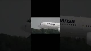 Lufthansa A350 landing at Munich Airport aviation munichairport planespotting aviationlovers [upl. by Merrie]