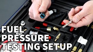 Fuel Pressure Testing Setup Depressurizing amp Gauge Connection [upl. by Ransell924]