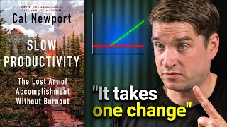 Slow Productivity Summary Cal Newport Stop Burnout amp Achieve More With This 3Pillar Philosophy 🏆 [upl. by Kcirdek343]