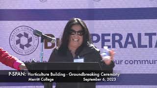 PSPAN Merritt College Groundbreaking Horticulture Complex Project [upl. by Rosamond]