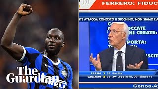 Italian football pundit sacked after racist remarks about Romelu Lukaku [upl. by Conney887]