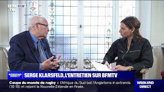 Serge Klarsfeld  quotIsraël est en guerre contre le Hamas pas contre la population de Gazaquot [upl. by Ahseyd211]