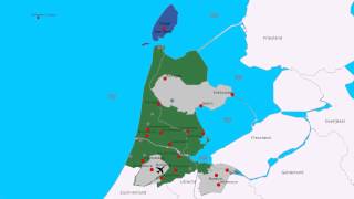 Topografie Provincie NoordHolland [upl. by Arahat]