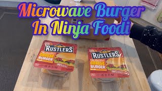 Rustlers Microwave Burger in Ninja Foodi [upl. by Fulmer215]