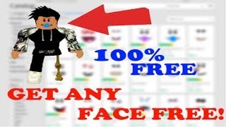 HOW TO GET FREE FACES ON ROBLOX  WORKS  UNPATCHABLE  NO INSPECT [upl. by Zacarias]