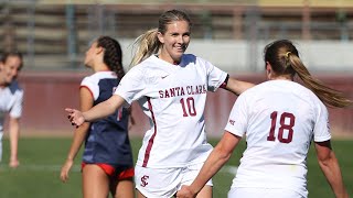 HIGHLIGHTS Santa Clara Women’s Soccer Defeats Saint Mary’s  March 6 2021 [upl. by Ddarb]