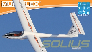 SOLIUS MULTIPLEX RC GLIDER VIDEO TESTREPORT quotFLUGBERICHTquot amp quotOUT OF THE BOXquot TESTBERICHT TEST [upl. by Alikam]