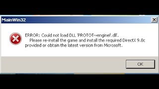 ERRORCold not load DLL PROTOTenginefdll [upl. by Kester]