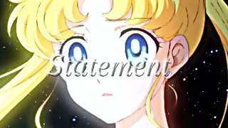 Sailor moon Cosmos  Statement  AMV [upl. by Mylor]