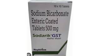 Sodarik GST Tablets Sodium Bicarbonate Enteric Coated Tablets 500 mg [upl. by Enerahs]