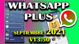 😱DESCARGAR WHATSAPP PLUS Ultima Versión Septiembre  Ultimo WhatsApp Plus 2021  VERSIÓN 1350 ✅🔥 [upl. by Boeschen684]