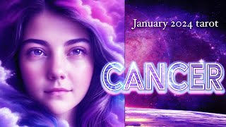 CANCER WISDOM IN THE CHALLENGE PEACE IN THE CLARITY January 2024 Tarot [upl. by Nohsram]