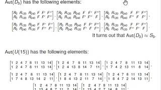 Group Automorphisms [upl. by Colleen]