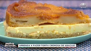 Aprenda a fazer torta cremosa de abacaxi [upl. by Aihsad]