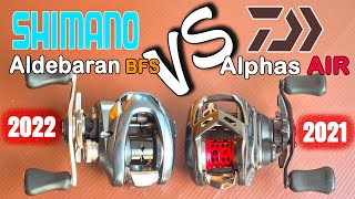 Shimano Aldebaran BFS VS Daiwa Alphas AIR สุดยอดรอกเหยื่อเบา daiwareels shimanoreels [upl. by Phiona]