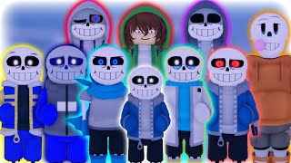 All Very Weak AUs Characters Showcase Undertale Multiversal Showdown [upl. by Eivlys]