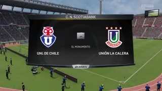 FIFA 15  Simulación oficial U de Chile vs U La Calera [upl. by Nnylyoj835]