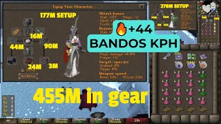 Bandos🙉Dolo 11 Budget 450M💰 Guide 🔥444KPH Pet hunt OSRS💰77M h gp [upl. by Alenairam64]