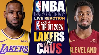 🔴LAKERS vs CAVS │ LIVE NBA Basketball Game PlayByPlay Reaction amp Scoreboard [upl. by Retha]