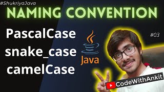 Naming Convention  Pascal case snake case camel case in programming  ShukriyaJava learnjava [upl. by Zachary]