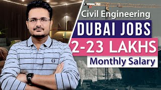 How to Get Civil Engineering Jobs in Dubai  Salaries of Civil Engineer Jobs in Dubai [upl. by Felt]