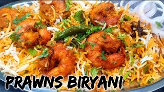 Prawns Biryani Recipe  Jhinga Biryani  Shrimps Recipe [upl. by Nodnahs660]