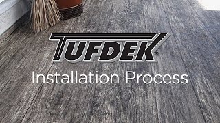 Tufdek™ Waterproof Vinyl Decking  Installation Process [upl. by Moises493]