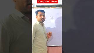 Fraction simplest form basicmaths fraction fractionstrick sciencestudyzaidvaid [upl. by Ardyce]