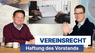 Vereinsrecht Haftung des Vorstands und Versicherung  npo newsampwissen Folge 55 [upl. by Oicafinob386]