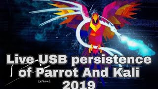 Create a persistent Kali Linux Parrot OS USB Drive 2019 [upl. by Ecidnac]