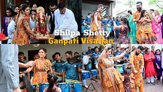 Shilpa Shetty Ganpati Visarjan Dance Video Full Video Bappa की Vidai [upl. by Evangelina]