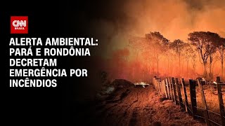 Alerta ambiental Pará e Rondônia decretam emergência por incêndios  BASTIDORES CNN [upl. by Ntsyrk342]