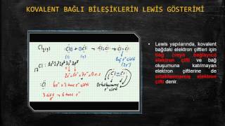 KOVALENT BAĞLI BİLEŞİKLERİN LEWİS GÖSTERİMİ  ORBİTAL ELEKTRON DİZİLİMİ [upl. by Eshman]