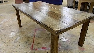 how to build a farm style table [upl. by Jehiah]