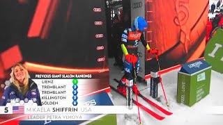 Mikaela Shiffrin  Giant Slalom  Kranjska Gora  RUN 1  2024 [upl. by Eimerej]