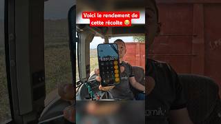 Voici le rendement de notre récolte agriculteur machinesagricoles sorgho ￼ [upl. by Annairt]