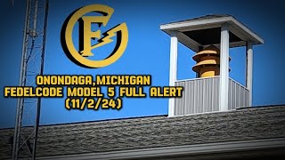 Onondaga Michigan  Fedelcode Model 5 Full Alert  11224 Ingham County [upl. by Nitsud]