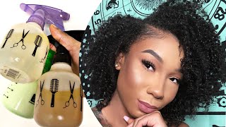 DIY  3 Easy HAIR SPRITZ For Moisturize Detangled Healthier Natural Hair [upl. by Akirat]