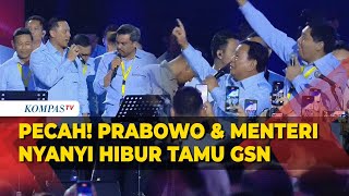 FULL Pecah Prabowo Bareng Menteri Nyanyi Hibur Tamu Acara Gerakan Solidaritas Nasional [upl. by Eirrab]