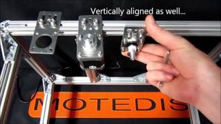 Motedis  Platte Motorhalter NEMA 17  Plate engine mount NEMA 17 [upl. by Edahsalof]