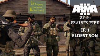 Spiking enemy ammo dump  EP1 Eldest Son  ARMA 3 SOG Prairie Fire [upl. by Edsel166]