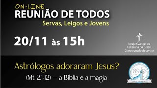 O EVANGELHO HOJE  Astrólogos adoraram Jesus – 20112021 [upl. by Chyou]